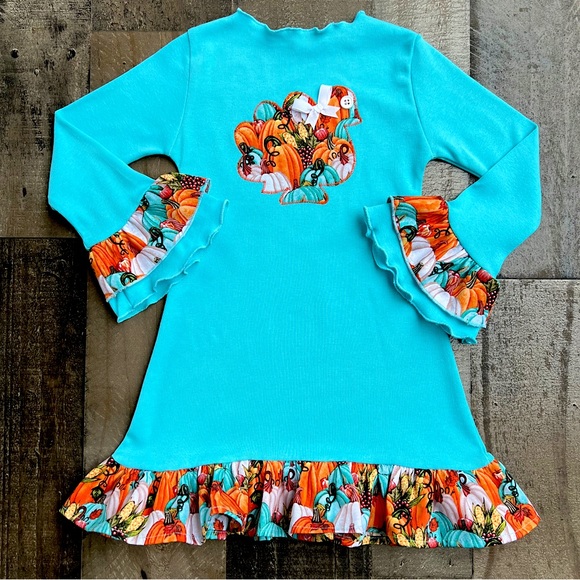 Thanksgiving Turkey Boutique Girl Dress - Picture 1 of 1